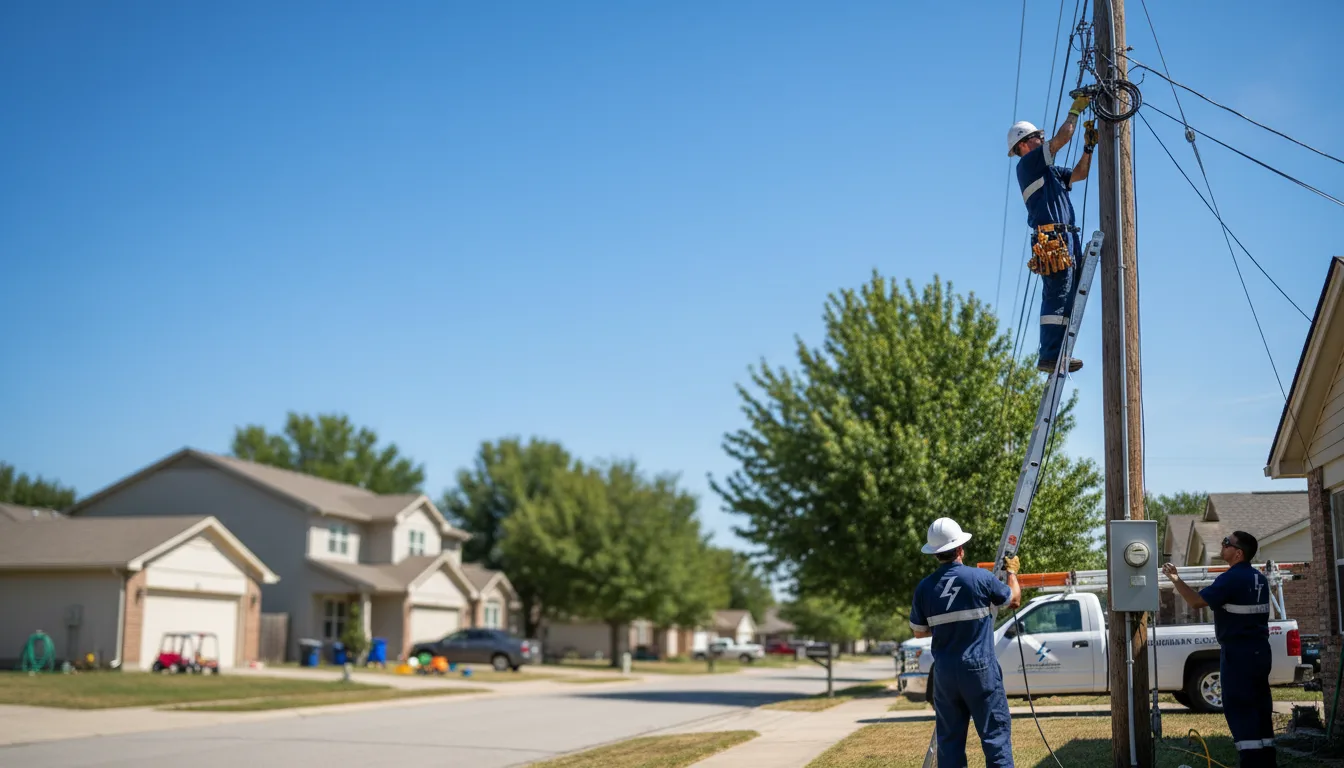 Residential electrician providing installation services in Stamford, VT